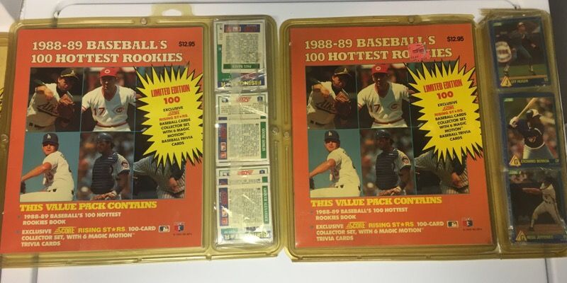 2- 1988-1989, 1- 1989 Baseball Score cards