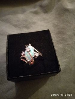Genuine Fire Opal Ring *new*