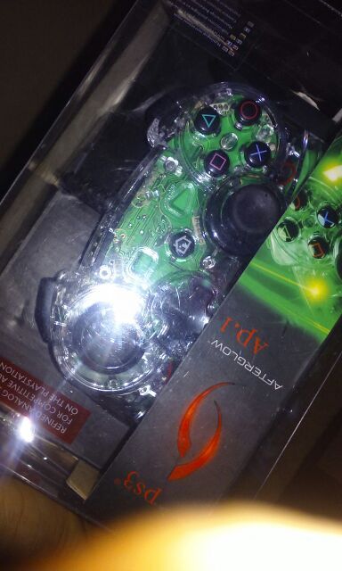 Green PS3 afterglow controller
