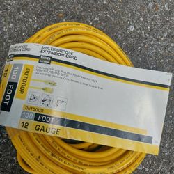 100 Ft Outdoor 12 Gauge Extension Cord