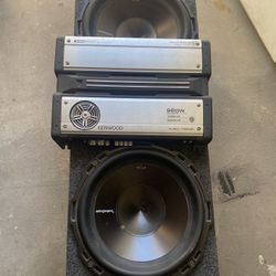 Speakers an amplifier