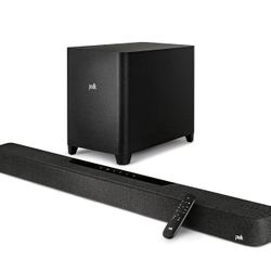 Polk MagniFi Max AX 5.1.2 Channel Sound Bar with 10" Wireless Subwoofer 