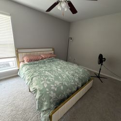 Queen Bed frame And mattress