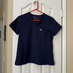 Figs Scrub Set - XS Petite Navy Blue