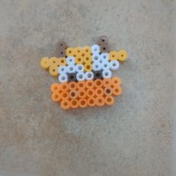 Orange Cow Perler Bead 