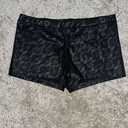 Lace Patterned Booty Shorts