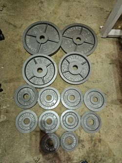 225lbs Olympic 2" weights