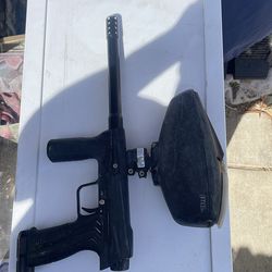 2 Paint ball guns one etha and one spider and accessories