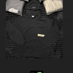 Black Essentials Hoodie