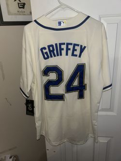 Nike Seattle Mariners white Griffey baseball jersey size L
