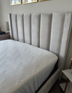 Bed Frame + Queen Mattress