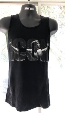 [Brand new] Mens ARNOLD conquer WORKOUT tank IRON ICON