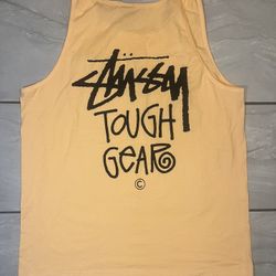 Stussy Tough Gear Exclusive Peach Tank Top Men’s Sz 2XL %100 Authentic New