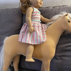 American Girl Doll And Horse