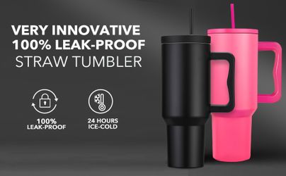 Stainless Steel Tumbler – Black or Pink