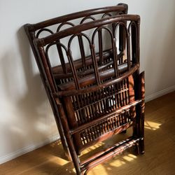 Vintage Rattan Dining Chairs-Espresso-Set Of 2