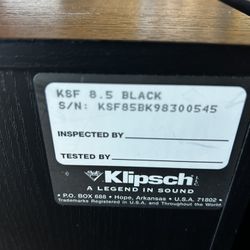 Klipsch KSF 8.5 Floor Standing Speakers 