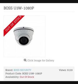 Boss U3W-1080P - CCTV Camera - 8