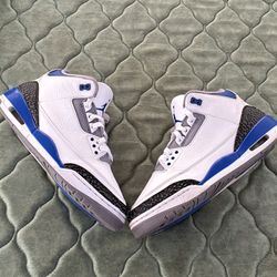 True Blue Jordan  3’s
