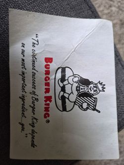 1970/1980 Burger king employee pin