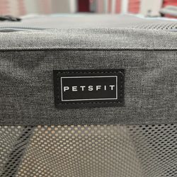 Petsfit Foldable Travel Dog Crate / Pet Carrier – Grey