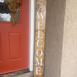 Hey Y’all Welcome Wood Porch patio Sign