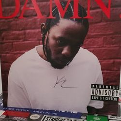 Kendrick Lamar DAMN Autographed Vinyl