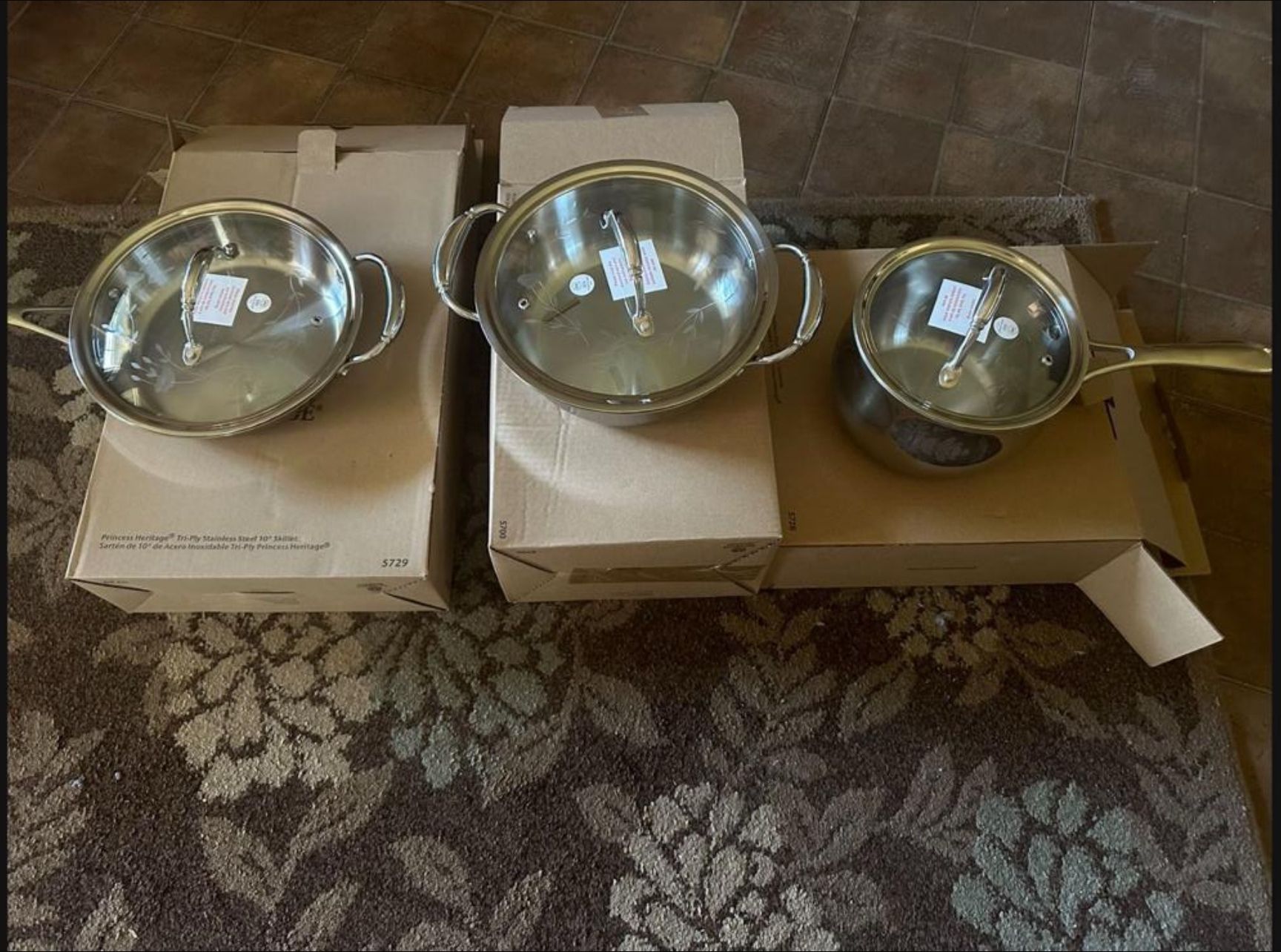 Princess House 3 Piece Pot/pan
