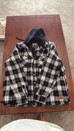 Men’s flannel hooded jacket