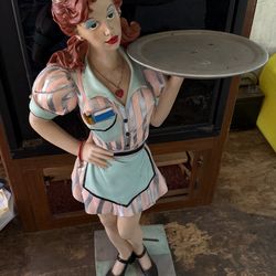 Waitress Statue