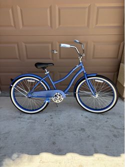 Huffy Cranbrook Single Speed Beach Cruiser. 24” Wheels. Steel.