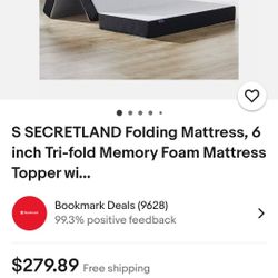 Folding Mattress, Full Size 