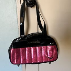 Lux De Ville Black And Red Retro Hotrod Purse / Handbag