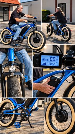 Blue E-Bike