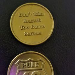 Rule 62  Don't Take Yourself Too Damn Serious Coin Chip