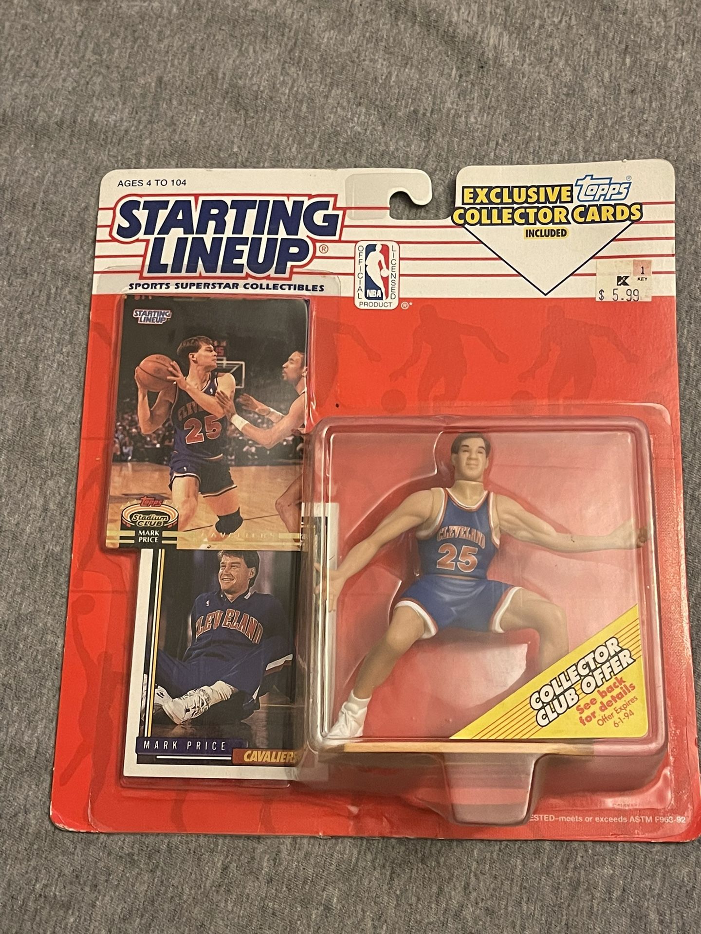 1993 Starting Lineup Price Cleveland