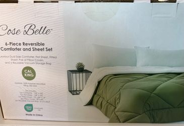 6 piece Comforter and Sheet Set