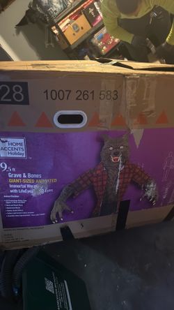 Halloween animated immortal werewolf home Depot
