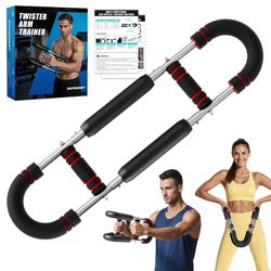 EAST MOUNT Twister Arm Trainer 20-116lb Adjustable Chest Workout Equipment for Men Women Portable Spring Resistance Muscle Builder Strength Training f