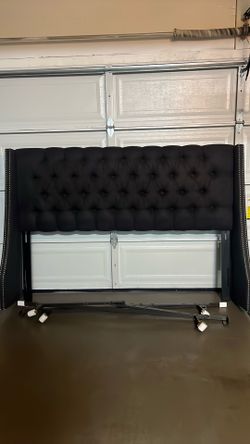 King size bed with bed frame