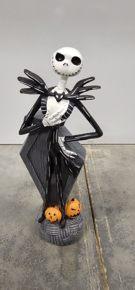12 Inch The Nightmare Before Christmas Jack Skellington & Pumpkins Statue