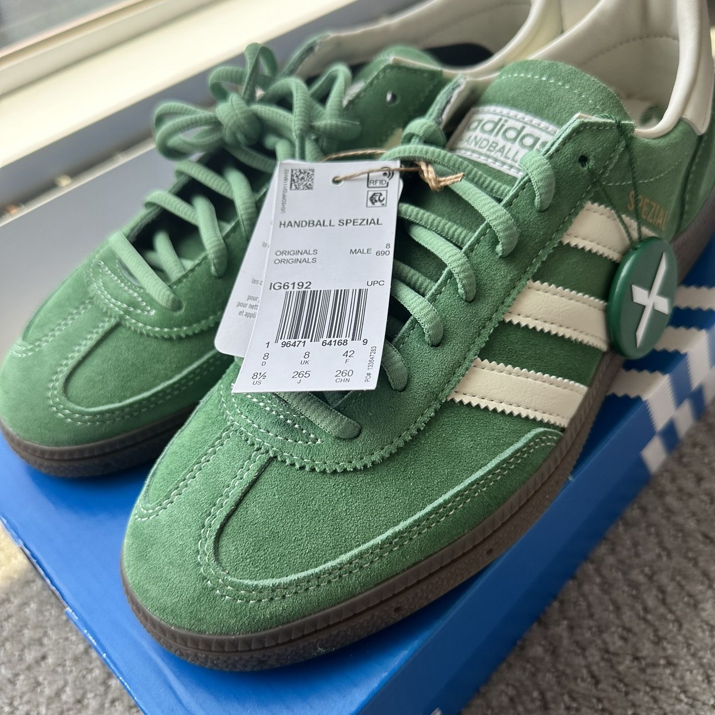 Adidas Handball Spezial Green US 8.5 for Sale in Los Angeles CA OfferUp