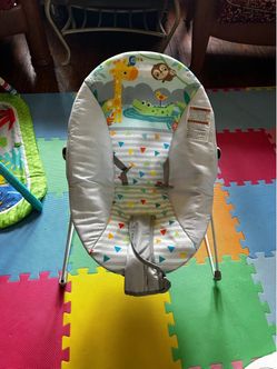 Baby Bouncer Seat with Jungle Animal Print