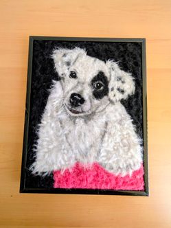 100% real wool pet paintings
