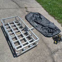 Hitch Haul Trailer Hitch Cargo Carrier with Net and Hitch Haul Cover - $40 FIRM 