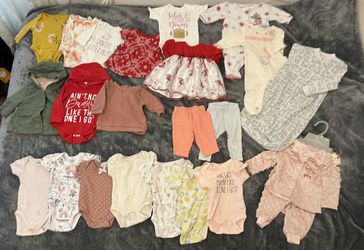 0-3 Month Baby Girl Clothes 