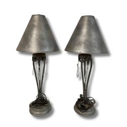 NY: Set of Silver Lamps