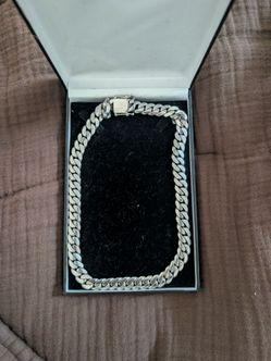 10MM Silver Cuban Link Chain
