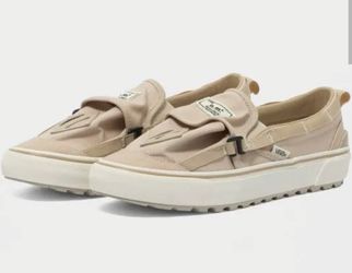 ~Retired ~ NEW~Vans Nicole Mclaughlin X Rucksack Slip On Tan VN000S99JM9