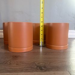 Ceramic Pots with Saucer